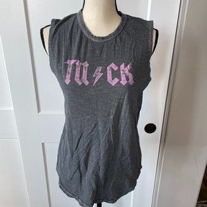 Simply Workout Barre Tank Tuck Pink and Gray Size M/L